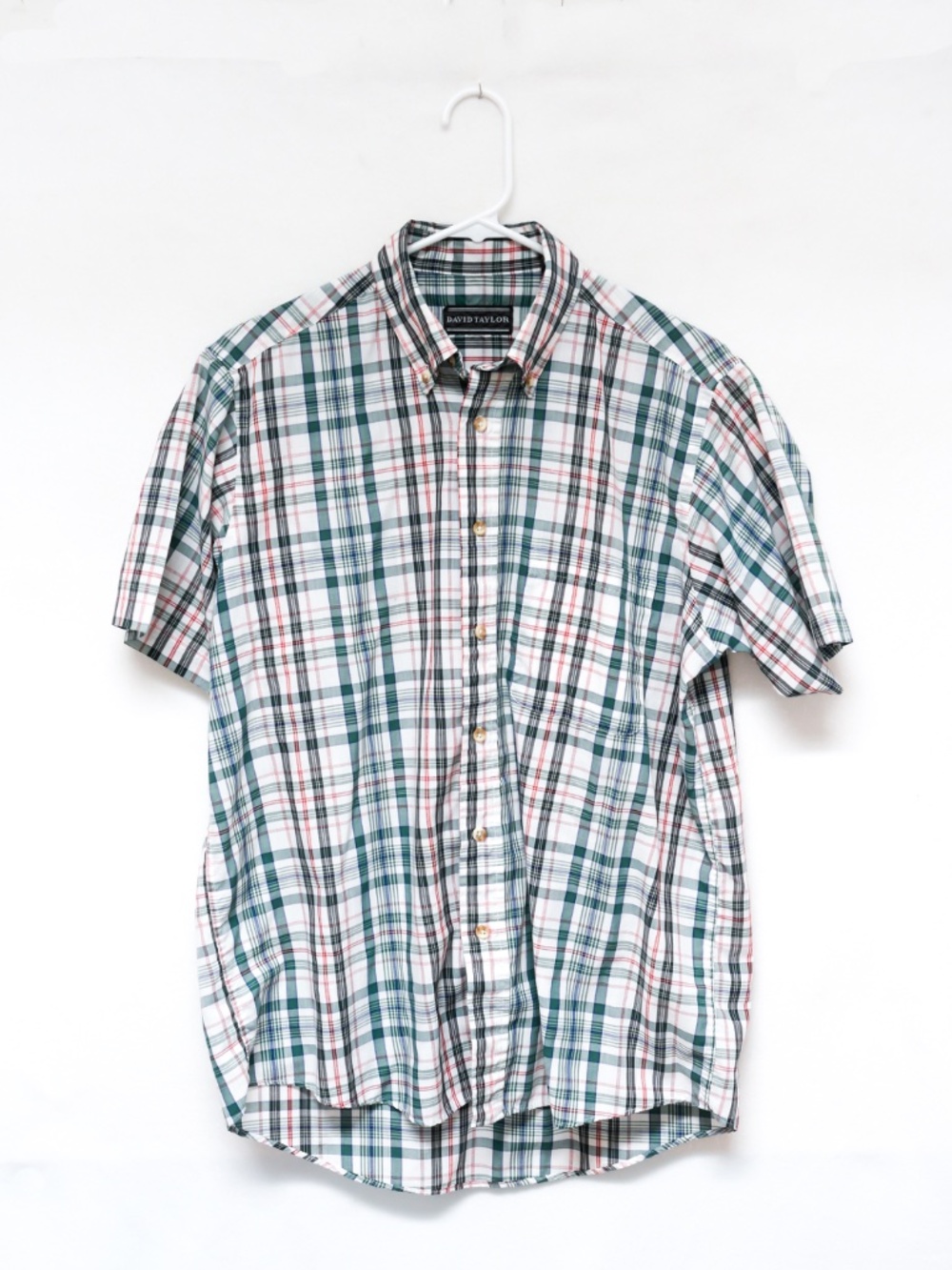 David Taylor short sleeve Men's plaid shirt - Like new